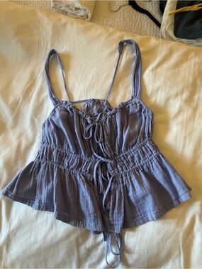 Free People Liliana Top in the shade Frozen Violet